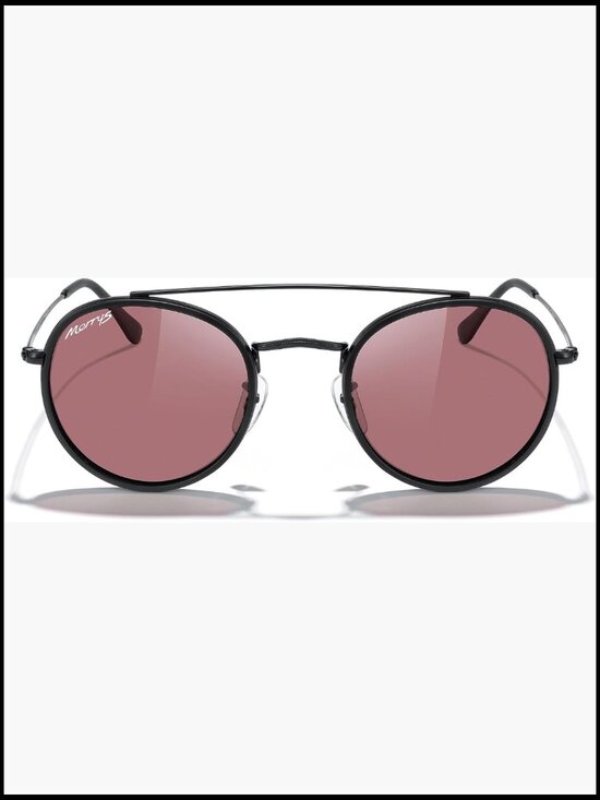 Retro Round Polarized Sunglasses Unisex Double Bridge Sun Glasses